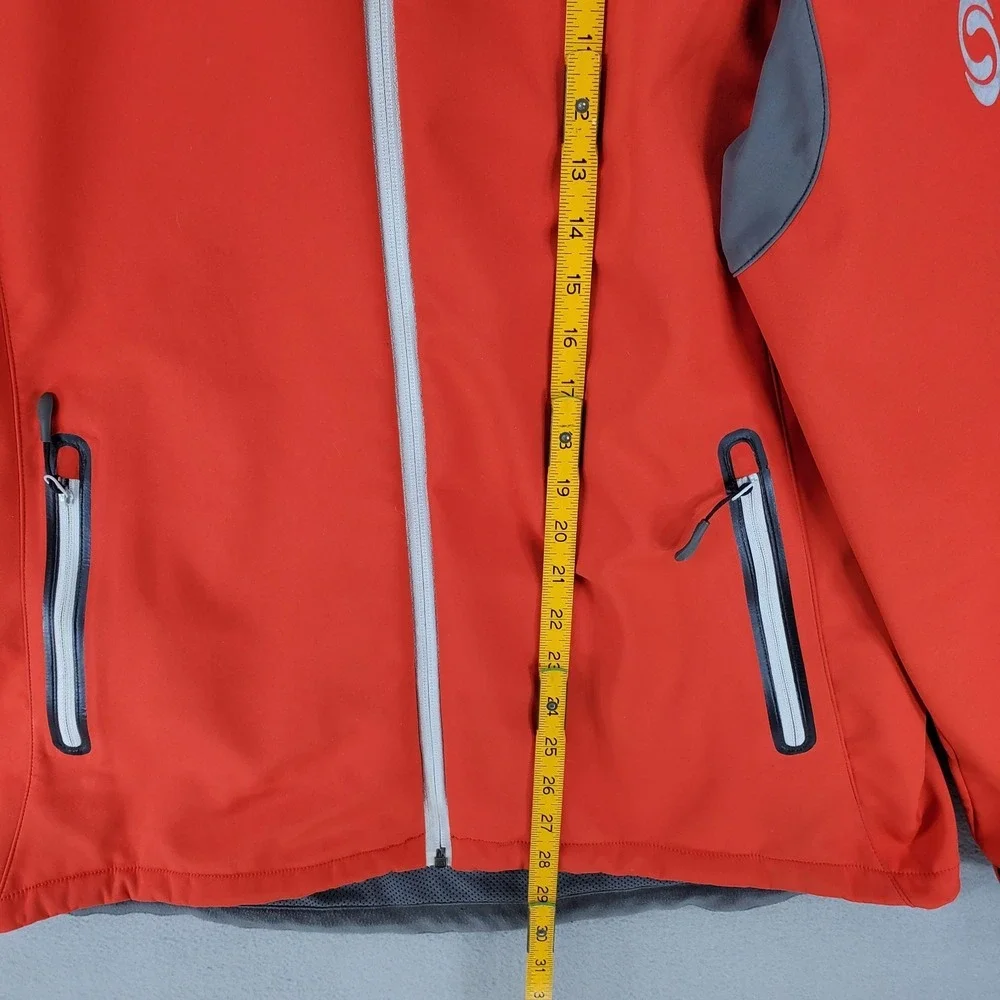 Salomon Jacket Mens XL Red Clima Wind‎ Full Zip Softshell Running Training